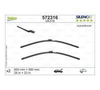 Wischblatt VALEO AquaBlade 572316, 650/580mm, Vorne, 2 Stück