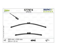 Valeo 577974 Scheibenwischer für PORSCHE CAYENNE 9YA Wischblätter Wischgummi