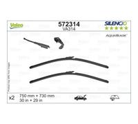 Wischblatt VALEO Silencio AquaBlade 572314, 750/730mm, Vorne, 2 Stück