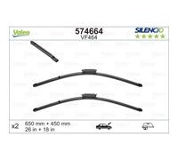 Wischblatt VALEO Silencio Xtrm VM464, 650/450mm, Vorne, 2 Stück