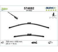 SET VALEO SILENCIO FLAT BLADE SCHEIBENWISCHER VORNE FÜR SEAT ALHAMBRA 71 VW GOLF SPORTSVAN AM1 SHARAN 7N TOURAN 5T1 10->