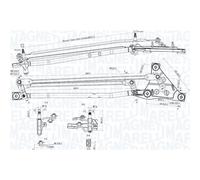 Wischergestänge MAGNETI MARELLI 085570738010
