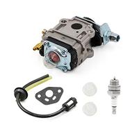 Wivplex Vergaser-Zündkerze, for AL-KO Alko Freischneider BC410 BC 4125 4535 Ersatz-Saugpumpe Zündkerze Kraftstofffilterschlauch Zündkerze für 4-Takt-Rasenmäher