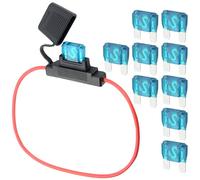 WMYCONGCONG Inline Sicherungshalter 10AWG, Hochleistungs 60 A Flachsicherungshalter Kfz Auto Sicherungshalter für Auto/Lkw/Motorrad/Boot