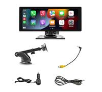 WNDUOKXH 10,26 Zoll HD IPS Bildschirm Autoradio mit Sprachsteuerung Auto DVR BT FM 10,26 Dash Cam Wireless Android Auto