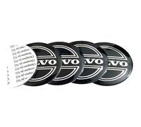 WOAFEY Nabendeckel 4 STÜCKE 56mm für Volvo C30 C40 V40 S60 S90 C70 XC40 XC60 XC90 V90 V50 V60 V70 Car Rad Center Hub Cap Auto Styling Felgen Abdeckung Badge Emblem Aufkleber Radnabenkappen,B