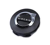 WOAFEY Nabendeckel 4 STÜCKE 65mm für Volvo V40 C40 S40 S60 C30 V60 S90 V90 V70 C70 Car Rad Center Hub Cap Auto Styling Felgen Abdeckung Badge Emblem Aufkleber Radnabenkappen,Black