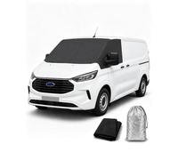 WODHMIEY Frontscheibenabdeckung Wohnmobil für Ford Transit Custom V362 2012-2025 600D Oxford Stoff mit Reißverschluss Ganzjahresschutz Frostschutz Sonnenschutz Einfache Montage Camping mit Tasche