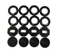 Wodsty 4er Set Auto Fußmatten Clips Halterungen PVC Schwarz Teppich Befestigung Klammern Ersatz