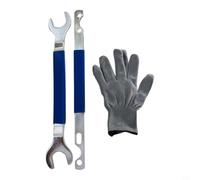 Wodsty Lüfter-Entfernungswerkzeug 2-teilig für BMW M73 S50B30 S50B32, Wasserpumpen Riemenscheibenhalter Viscolüfter Schlüssel(glove set)