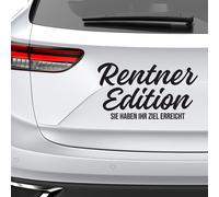 Wohnmobil Aufkleber 15x8 cm Rentner Edition Ziel erreicht Auto Van Camper WOMO