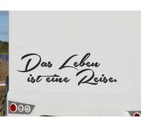Wohnmobil Aufkleber Auto WOMO Camping "Das Leben ist eine Reise" 170