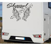 Wohnmobil Aufkleber Auto WOMO Camping Schutzengel on Tour Feder Flügel Engel 77