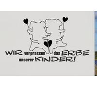 Wohnmobil Aufkleber Auto WOMO Camping Wir verprassen das Erbe unserer Kinder 127