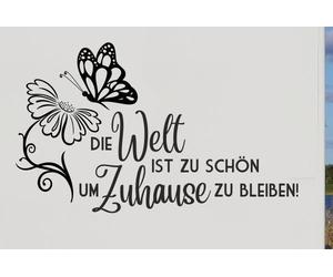 Wohnmobil Aufkleber SET Auto WOMO Camping Urlaub Die Welt ist schön Zuhause 136