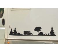 Wohnmobil Aufkleber SET Auto WOMO Camping Zeit Träume Urlaub Zelten Wald 132