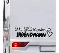 Wohnmobil Aufkleber Spruch Herz Folie Wohnwagen Camper Sticker Hobby Womo 55x17