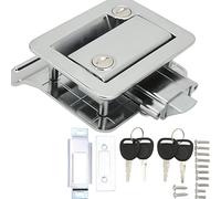Wohnmobil-Eingangstürschloss, Sicherheitsriegelschloss aus Aluminiumlegierung, Eingebauter Riegelersatz für Reiseanhänger, Wohnmobil(Chrom)