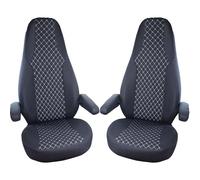 Wohnmobil Schonbezüge für Aguti GIS Liner und Milan Sitze in Schwarz/Weiß WMA708