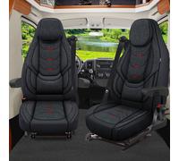 Wohnmobil Schonbezüge für Aguti GIS Liner und Milan Sitze Schwarz/Anthrazit AH4