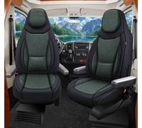 Bremer Sitzbezüge Wohnmobil Schonbezüge C-Serie 2 Stück für Fiat Ducato / Jumper / Boxer grün/schwarz grün / schwarz grün / schwarz