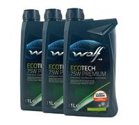 Wolf EcoTech 75W Premium API GL-4+ BMW VW Ford Mercedes Toyota 1 Liter