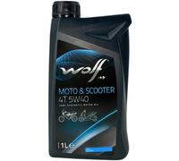 Wolf Moto & Scooter 4T 5W-40 : 11 x 1 Liter