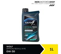 Wolf OfficialTech 0W-30 LL III FE BMW LL-04 VW504 00 507 00 Fiat Motoröl 1 Liter