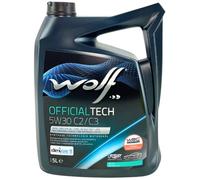 Motoröl WOLF OFFICIALTECH C2/C3 65629 SAE 5W30 5 Liter für KIA Mazda Mercedes