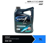 Motoröl WOLF OFFICIALTECH C2/C3 65629 SAE 5W30 5 Liter für KIA Mazda Mercedes