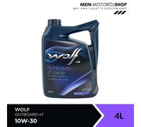Wolf Outboard 4T 10W-30 NMMA FC-W API SJ API SL Motorboot 4 Liter
