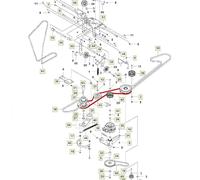 Wolfbelt Keilriemen 589973901 für Husqvarna Rider RC 318T, RC 320Ts AWD
