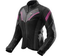 Women's Rebelhorn Hiflow V Schwarz-Grau-Rosa Motorradjacke 2XL