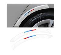 Woniyal 2 Stück Auto Radlaufleiste für Smart Fortwo 451 453, Autos Reifen Augenbrauen Trim Strip Seitenleiste Radkastenblende Schutzleiste Dekorativ PVC,White