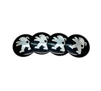 Woniyal 4 Stück Nabendeckel Aufkleber für Peugeot 3008 5008 GT SUV Allure 2017-2023 2024 56mm, Radnabenabdeckung Aufkleber Felgenaufkleber Zentralabdeckung Abzeichen Sticker