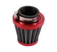 WOOSTAR 38mm Aluminium Luftfilter Ersatz für XR50 CRF50 QMB139 SDG SSR GY6 50ccm 70ccm 90ccm 110ccm 125ccm Off-Road Motorrad ATV Quad Go Kart Pit Dirtbike Moped Roller Rot