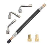 Wootap Reifenventil-Verlängerungsset für Auto, Motorrad, Fahrrad, LKW, Wohnmobil, 45 ° 90 ° 135 °, Reifenventiladapter, 300 mm Verlängerungsrohr, Presta-Ventiladapter