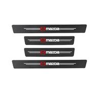 woshisanni 4 Stück Auto Kohlefaser Einstiegsleisten Türschweller Aufkleber für Mazda CX30 CX30 2017-2025, Auto Tür Schritt Platte Abdeckung Lackschutzfolie