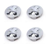 woshisanni 4 Stück Nabendeckel für Peugeot GT Line 508 5008 3008 208 2008 308 206 307 106 108 306 60MM, Radnabenkappen Radnabenabdeckung Felgendeckel Felgenkappen ABS Wheel Caps Auto Radnaben Zubehör