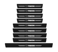 woshisanni 9 Stück Auto Kohlefaser Einstiegsleisten Türschweller Aufkleber für Mazda 3 5 6 CX5 CX30 CX3 MX5 Axela MS Atez Angkesaila, Auto Tür Schritt Platte Abdeckung Lackschutzfolie