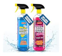 WOSHUP! Fensterreiniger Xtra Skin Schutzfilm 1000 ml Glasreiniger für Plexiglas Acrylglas Scheibenreiniger für Wohnwagen, Wohnmobil, Auto, Caravan, Streifenfreie Reinigung innen und außen