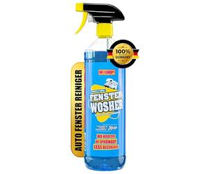 WOSHUP! Fensterreiniger Xtra Skin Schutzfilm 1000 ml Glasreiniger für Plexiglas Acrylglas, Scheibenreiniger für Wohnwagen, Wohnmobil, Auto, Caravan, Streifenfreie Reinigung