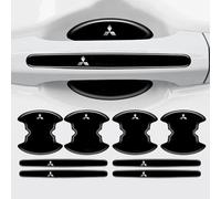 WpTrick 8 StüCk Auto TüRgriff Schutzfolie FüR Mitsu-bishi ASX 2010-2021 2022 2023 2024 2025 GA, Kohlefaser AutotüRgriff-Kratzschutz, TüRkantenschutz Aufkleber, Schutzfolien Zum Schutz Vor Kratzern