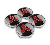 WQIUTT 4 Stück Auto Radnabenkappen für Mitsubishi Eclipse Cross 2018-2023 Nabendeckel Radnabendeckel Felgendeckel Felgenkappen Wheel Caps Nabenkappen Radkappe Radnabenabdeckung