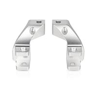 WQSM Motorrad Fußrasten Soziusfußrasten Tieferlegungssatz Für BMW R 1200 GS R1250GS LC ADV 2014 2015 2016 2017 2018 2019 2020 Motorradteile (Color : Silver)