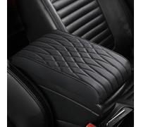 WRGEYXTD Auto Armlehnen Matte Für Opel Combo Cargo 2018-2025, Armlehnenbox Unterlage Mittelkonsole Pad Vier Jahreszeiten rutschfest Komfort Weich Zubehör,A/Black