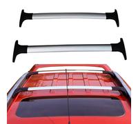 WRUHUA DachträGer RelingträGer FüR Ford Ecosport 2013 2015 2016 2018 2019 2020 2021 2022, 2 StüCk DachgepäCkträGer Alu Schwarzes, Spezielles Design für bestimmte Modelle,Silver