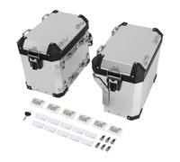 WSBOJXTH Motorrad Satteltasche Kompatibel Mit R1200GS Für ADV | 2013-2018, Motorrad-Satteltaschen, Seitenkoffer, Gepäcktasche(Silver)