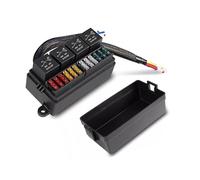 Wsdsgz Kfz Zwei Relais Sicherungskasten 4 Steckplätze 12 Stromkreise Mit Wasserdichter Abdeckung Für Die Installation Von Auto LKW Marinezubehör ABS Kfz Sicherungs Und Relaiskasten Wasserdicht