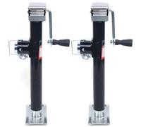 WSIKGHU 2PCS Abstellstütze Zusdrehbar Anhänger Ausdrehbar Ausdrehstütze 1000KG Stützfuss Wohnwagen Abstellstützen 45.5-71 cm Höhenverstellbar Stützen Inklusive Sicherungsbolzen zur Befestigung